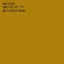 #AF7F0B - Buttered Rum Color Image