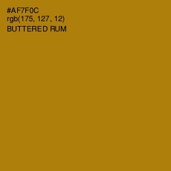 #AF7F0C - Buttered Rum Color Image