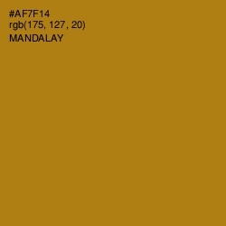 #AF7F14 - Mandalay Color Image