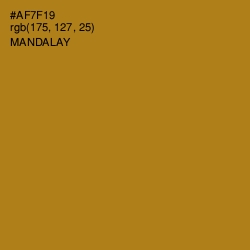 #AF7F19 - Mandalay Color Image