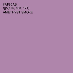 #AF85AB - Amethyst Smoke Color Image