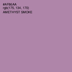 #AF86AA - Amethyst Smoke Color Image