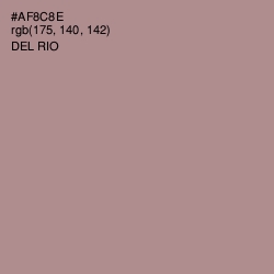 #AF8C8E - Del Rio Color Image