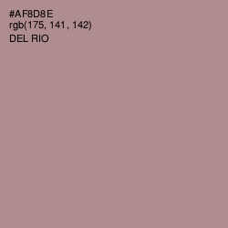 #AF8D8E - Del Rio Color Image