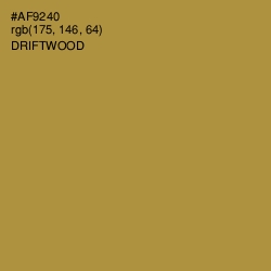 #AF9240 - Driftwood Color Image