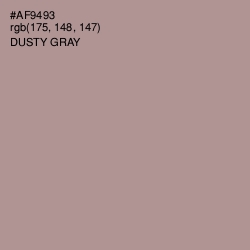 #AF9493 - Dusty Gray Color Image