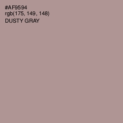 #AF9594 - Dusty Gray Color Image
