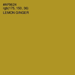 #AF9624 - Lemon Ginger Color Image