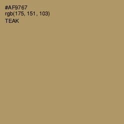 #AF9767 - Teak Color Image