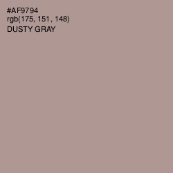 #AF9794 - Dusty Gray Color Image