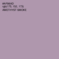 #AF98AD - Amethyst Smoke Color Image