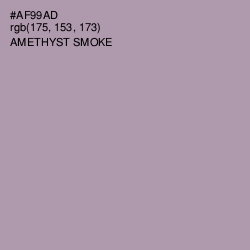 #AF99AD - Amethyst Smoke Color Image