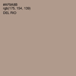 #AF9A8B - Del Rio Color Image