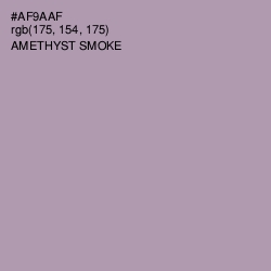 #AF9AAF - Amethyst Smoke Color Image