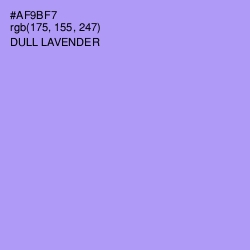 #AF9BF7 - Dull Lavender Color Image