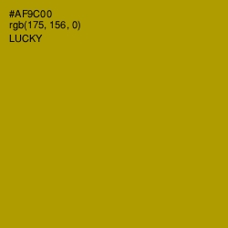 #AF9C00 - Lucky Color Image