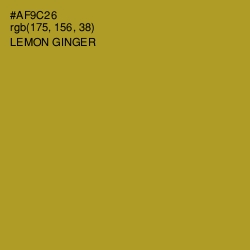 #AF9C26 - Lemon Ginger Color Image