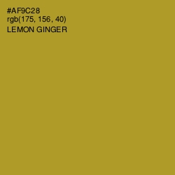 #AF9C28 - Lemon Ginger Color Image