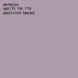 #AF9CAA - Amethyst Smoke Color Image