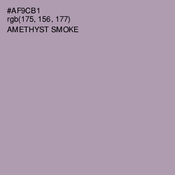 #AF9CB1 - Amethyst Smoke Color Image