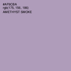 #AF9CBA - Amethyst Smoke Color Image