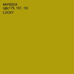 #AF9D0A - Lucky Color Image