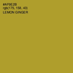 #AF9E2B - Lemon Ginger Color Image