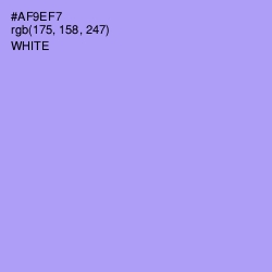 #AF9EF7 - Dull Lavender Color Image