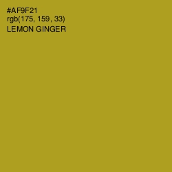#AF9F21 - Lemon Ginger Color Image
