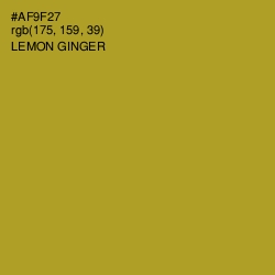 #AF9F27 - Lemon Ginger Color Image