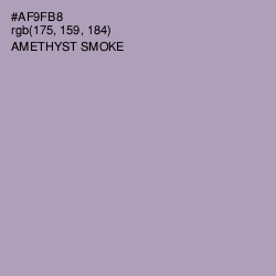 #AF9FB8 - Amethyst Smoke Color Image