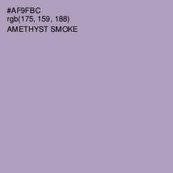 #AF9FBC - Amethyst Smoke Color Image
