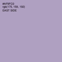 #AF9FC0 - East Side Color Image