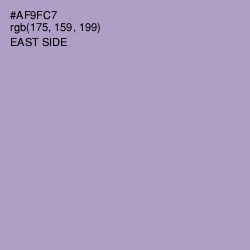 #AF9FC7 - East Side Color Image