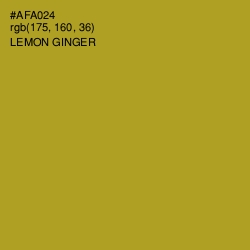 #AFA024 - Lemon Ginger Color Image