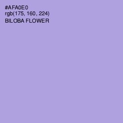 #AFA0E0 - Biloba Flower Color Image