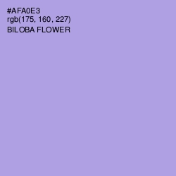 #AFA0E3 - Biloba Flower Color Image