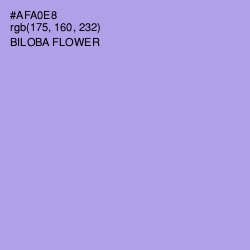 #AFA0E8 - Biloba Flower Color Image