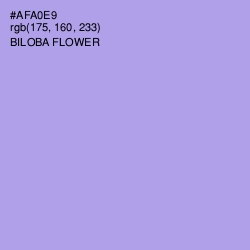 #AFA0E9 - Biloba Flower Color Image