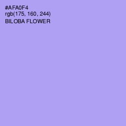 #AFA0F4 - Biloba Flower Color Image