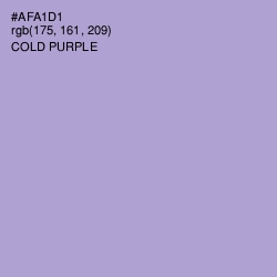 #AFA1D1 - Cold Purple Color Image