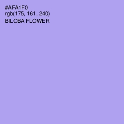 #AFA1F0 - Biloba Flower Color Image