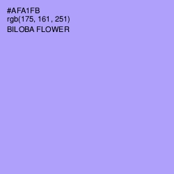 #AFA1FB - Biloba Flower Color Image