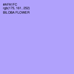 #AFA1FC - Biloba Flower Color Image