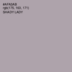 #AFA3AB - Shady Lady Color Image