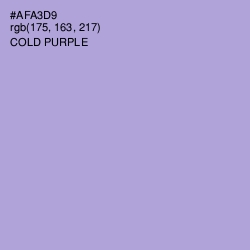 #AFA3D9 - Cold Purple Color Image