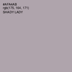 #AFA4AB - Shady Lady Color Image