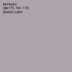 #AFA4AC - Shady Lady Color Image