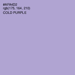 #AFA4D2 - Cold Purple Color Image
