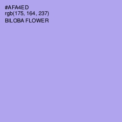 #AFA4ED - Biloba Flower Color Image